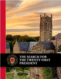 The Search for the Twenty-First President 1