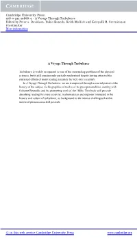 A Voyage Through Turbulence Edited by Peter A
