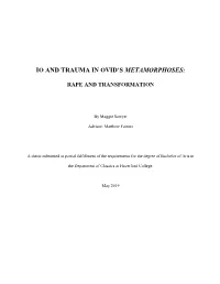 Io and Trauma in Ovid's Metamorphoses
