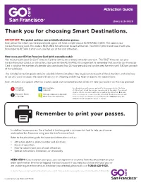 Thank You for Choosing Smart Destinations. Remember to Print Your
