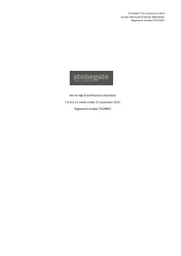 Annual Report and Financial Statements for the 52