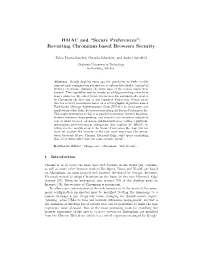HMAC and “Secure Preferences”: Revisiting Chromium-Based Browsers Security