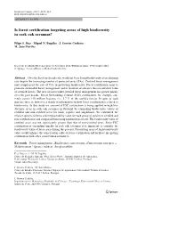 Is Forest Certification Targeting Areas of High Biodiversity in Cork Oak