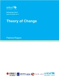Methodological Brief No.2: Theory of Change