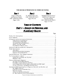 SECTIONS: Part 1 Part 2 Part 3 Essays on Personal Dr