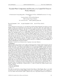Vascular Plant Composition and Diversity of a Coastal Hill Forest in Perak, Malaysia
