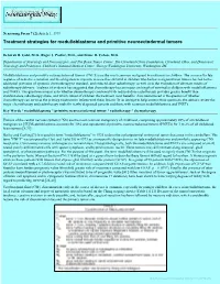 Article 1, 1999 Treatment Strategies for Medulloblastoma and Primitive Neuroectodermal Tumors