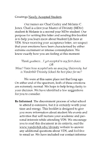 Greetings Newly Accepted Student, Our