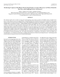Monitoring Occupancy of the Illinois Chorus Frog (Pseudacris Streckeri Illinoensis): Are Plots Or Ponds the Best Fine-Scaled Sampling Unit for Call Surveys?