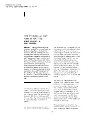 The Individual Amt: Why It Matters Robert P