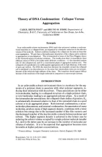 Theory of DNA Condensation: Collapse Versus Aggregation
