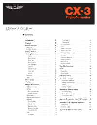 CX-3 User's Guide