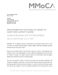 GLADYS NILSSON: out of THIS WORLD July 25, 2020 Through June 6, 2021
