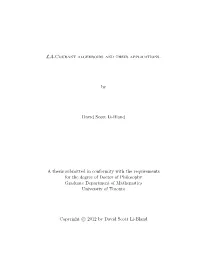 LA-Courant Algebroids and Their Applications. by David Scott Li