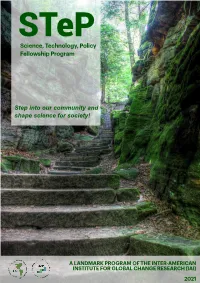 Science, Technology, Policy Fellowship Program Step Into Our Community and Shape Science for Society!