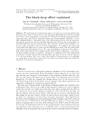 The Black-Drop Effect Explained