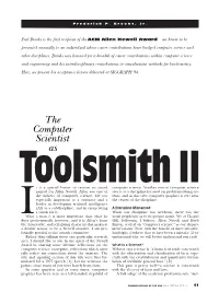 The Computer Scientist As Toolsmith—Studies in Interactive Computer Graphics