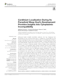 Cardinium Localization During Its Parasitoid Wasp Host's