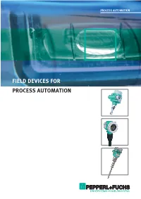 Field Devices for Process Automation
