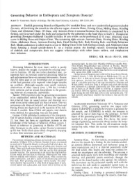 Grooming Behavior in Embioptera and Zoraptera (Insecta)1