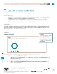 Lesson 20: Composite Area Problems