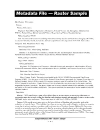 Sample Metadata File 2--Raster Sample