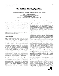 The Folklore of Sorting Algorithms