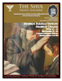 The Shul B”H Weekly Magazine