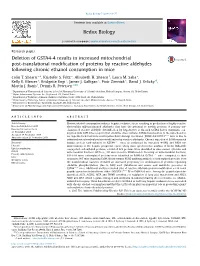 Deletion of GSTA4-4 Results in Increased Mitochondrial Post-Translational Modiﬁcation of Proteins by Reactive Aldehydes Following Chronic Ethanol Consumption in Mice