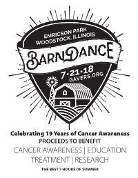 2018 Barndance Program.Indd