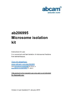 Ab206995 Microsome Isolation Kit