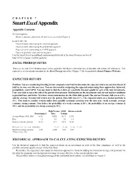 CHAPTER 7 Smart Excel Appendix Appendix Contents