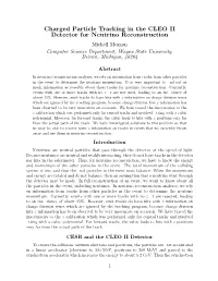 Charged Particle Tracking in the CLEO II Detector