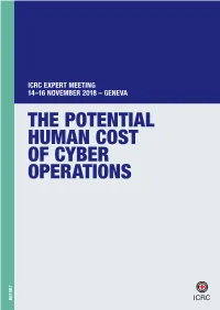 Potential Human Cost of Cyber Operations