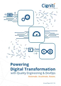 Powering Digital Transformation with Quality Engineering & Devops Automate