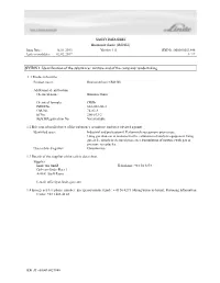 SAFETY DATA SHEET Bromomethane (R40 B1) SECTION 1