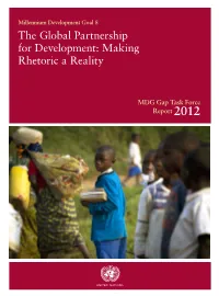 The Global Partnership for Development: Making Rhetoric a Reality
