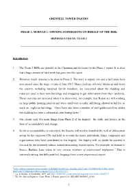 PHASE 2, MODULE 1: OPENING SUBMISSIONS on BEHALF of the Bsrs