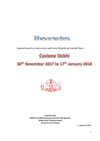 Revised Based on Discussions with Inter Ministerial Central Team