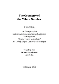 The Geometry of the Milnor Number