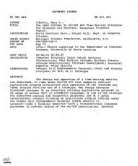 AN OS/360 MVT TIME-SHARING SUBSYSTEM for DISPLAYS and TELETYPE Lij Gary D
