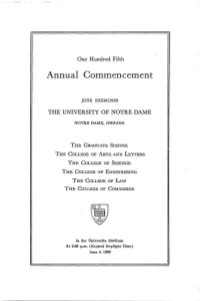 Annual Commencement