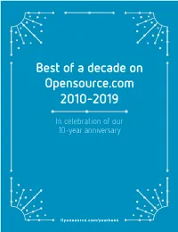 Best of a Decade on Opensource.Com 2010–2019