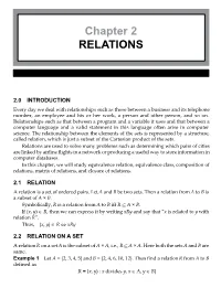 Chарtеr 2 RELATIONS