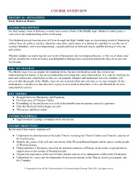 Course Overview