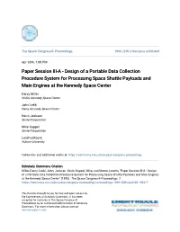 Design of a Portable Data Collection Procedure System for Processing Space Shuttle Payloads and Main Engines at the Kennedy Space Center