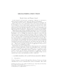 Mechanizing Induction