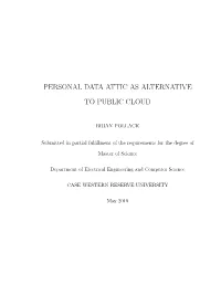 Personal Data Attic As Alternative to Public Cloud