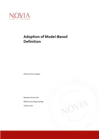Adoption of Model-Based Definition