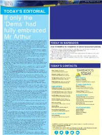 'Dems' Had Fully Embraced Mr Arthur